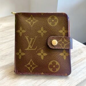 Louis Vuitton Brown Monogram Compact Wallet